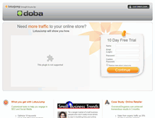 Tablet Screenshot of doba.lotusjump.com