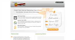 Desktop Screenshot of internetseo.lotusjump.com