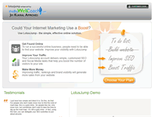 Tablet Screenshot of bizwebcoach.lotusjump.com